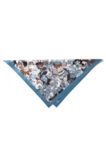 Sanatsal Çiçek Desenli Bandana Fular - Görsel 6