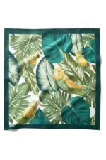 Tropikal Kuş Desenli Bandana Fular