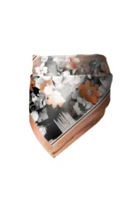 Terrakota Çiçek Desenli Bandana Fular - Görsel 4