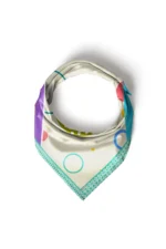 Renkli Geometrik Desenli Bandana Fular - Görsel 5