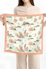 Yün Topu Kedili Desen Bandana Fular - Görsel 3