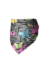 Zebra & Kelebek Desenli Bandana Fular - Görsel 2