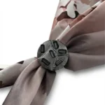 Antrasit Fular Yüzüğü | Şal Yüzüğü | Eşarp Yüzüğü