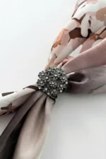 Antrasit Fular Yüzüğü | Şal Yüzüğü | Eşarp Yüzüğü