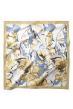 Altın Fırça Desenli Bandana Fular - Görsel 3