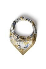 Altın Fırça Desenli Bandana Fular - Görsel 5