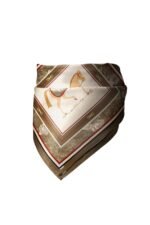 Atlı Asalet Desenli Bandana Fular - Görsel 5