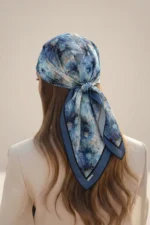 Soğuk Bahar Desenli Bandana Fular - Görsel 3