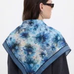 Soğuk Bahar Desenli Bandana Fular