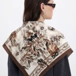 Hümayun İzleri Desenli Bandana Fular