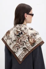 Hümayun İzleri Desenli Bandana Fular