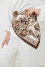 Hümayun İzleri Desenli Bandana Fular - Görsel 2