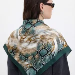 Zincir Akoru Desenli Bandana Fular