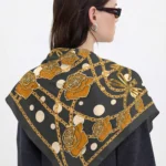 Altın Gül Zincir Desenli 2 70x70