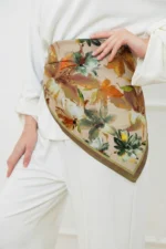 Hazan Soft Desenli Bandana Fular - Görsel 2