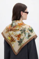 Hazan Soft Desenli Bandana Fular