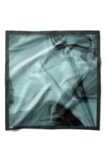 Derin Zümrüt Desenli Bandana Fular - Görsel 3