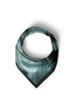 Derin Zümrüt Desenli Bandana Fular - Görsel 5