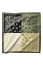 Dört Yol Desenli Bandana Fular - Görsel 4