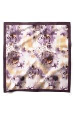 Gölge Çiçeği Desenli Bandana Fular - Görsel 2