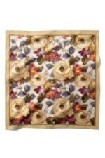 Gül Harmanı Desenli Bandana Fular - Görsel 3