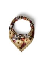 Gül Harmanı Desenli Bandana Fular - Görsel 5