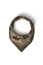 Hasır Yaprak Desenli Bandana Fular - Görsel 6