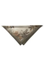 Hasır Yaprak Desenli Bandana Fular - Görsel 7