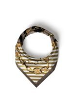 Hüküm Gold Desenli Bandana Fular - Görsel 6