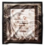 İç İçe Akış Desenli Bandana Fular