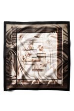 İç İçe Akış Desenli Bandana Fular