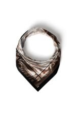 İç İçe Akış Desenli Bandana Fular - Görsel 3