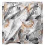 İnci Rüyası Desenli Bandana Fular