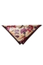 Kadife Bahar Desenli Bandana Fular - Görsel 6