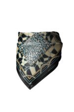 Leopar Çemberi Desenli Bandana Fular - Görsel 5
