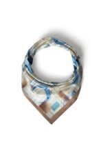 Mavi Katman Desenli Bandana Fular - Görsel 3