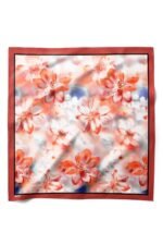 Mercan Düşü Desenli Bandana Fular - Görsel 4