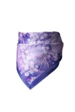 Mor Tül Desenli Bandana Fular - Görsel 4