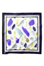 Renk İzleri Desenli Bandana Fular