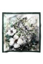 Sisli Bahçe Desenli Bandana Fular - Görsel 2