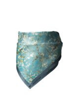 Turkuaz Dallar Desenli Bandana Fular - Görsel 5