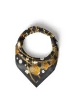 Altın Gül Zincir Desenli Bandana Fular - Görsel 5