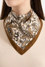 Anadolu Paisley Desenli Bandana Fular - Görsel 2