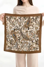 Anadolu Paisley Desenli Bandana Fular - Görsel 3
