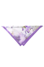 Lila Süsen Desenli Bandana Fular - Görsel 6