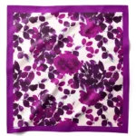 Gece Sümbülü Desenli Bandana Fular