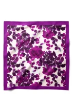 Gece Sümbülü Desenli Bandana Fular