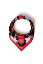 Alev Çiçeği Desenli Bandana Fular - Görsel 5