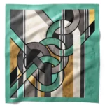 Sonsuz Bağ Desenli Bandana Fular