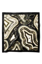 Altın Bağ Desenli Bandana Fular